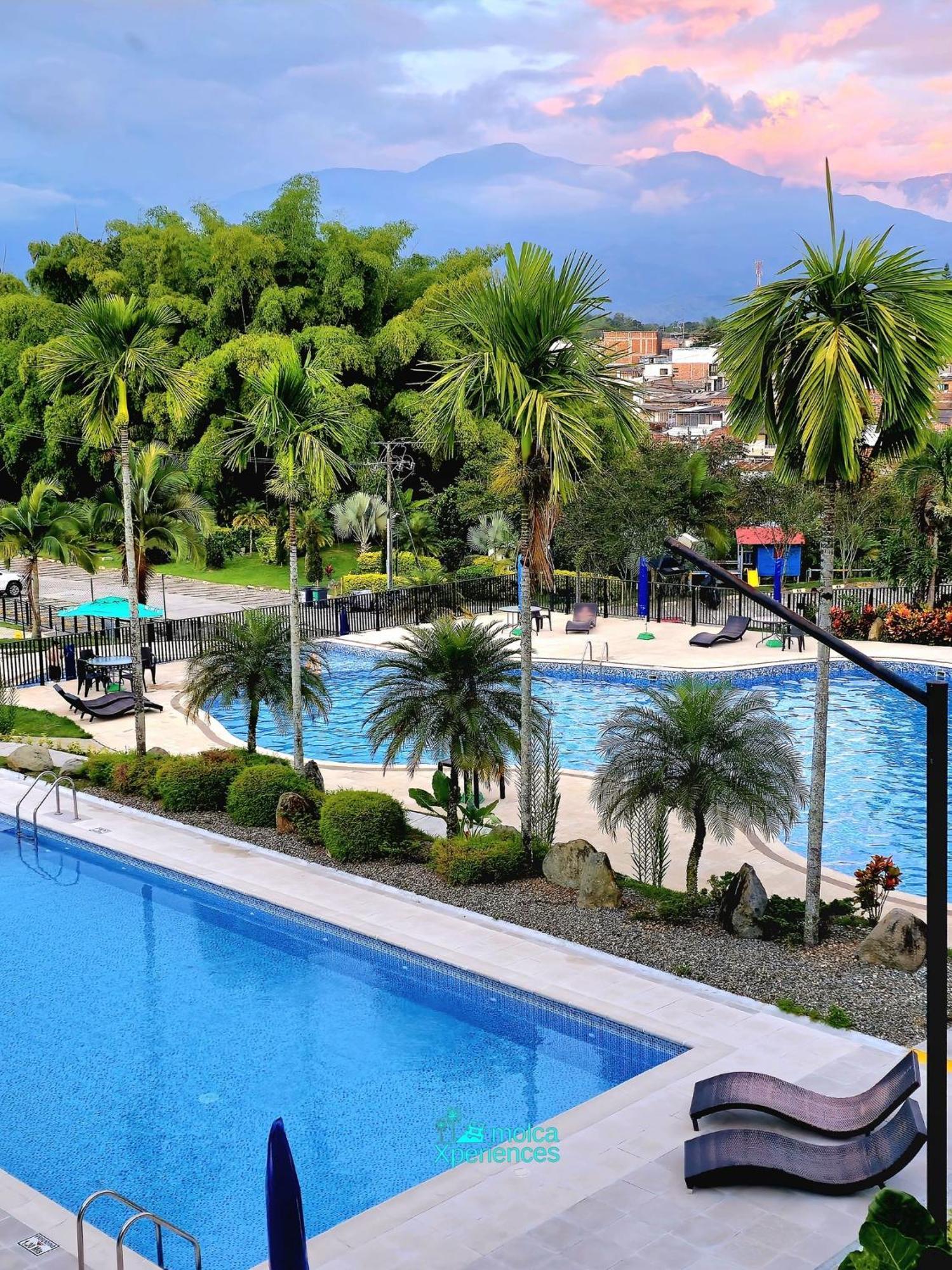 Apartamento Privado Vacacional A 5M Del Aeropuerto, 20 Minutos Del Parque Del Cafe Y Centro De Armenia Con 4 Piscinas, 3 Jacuzzi, Sauna By Molca Xperiences 2H 外观 照片
